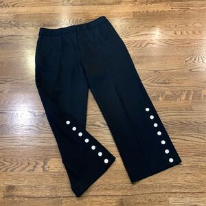 Gorgeous quality rag & bone Black Trousers with White Button Accents
